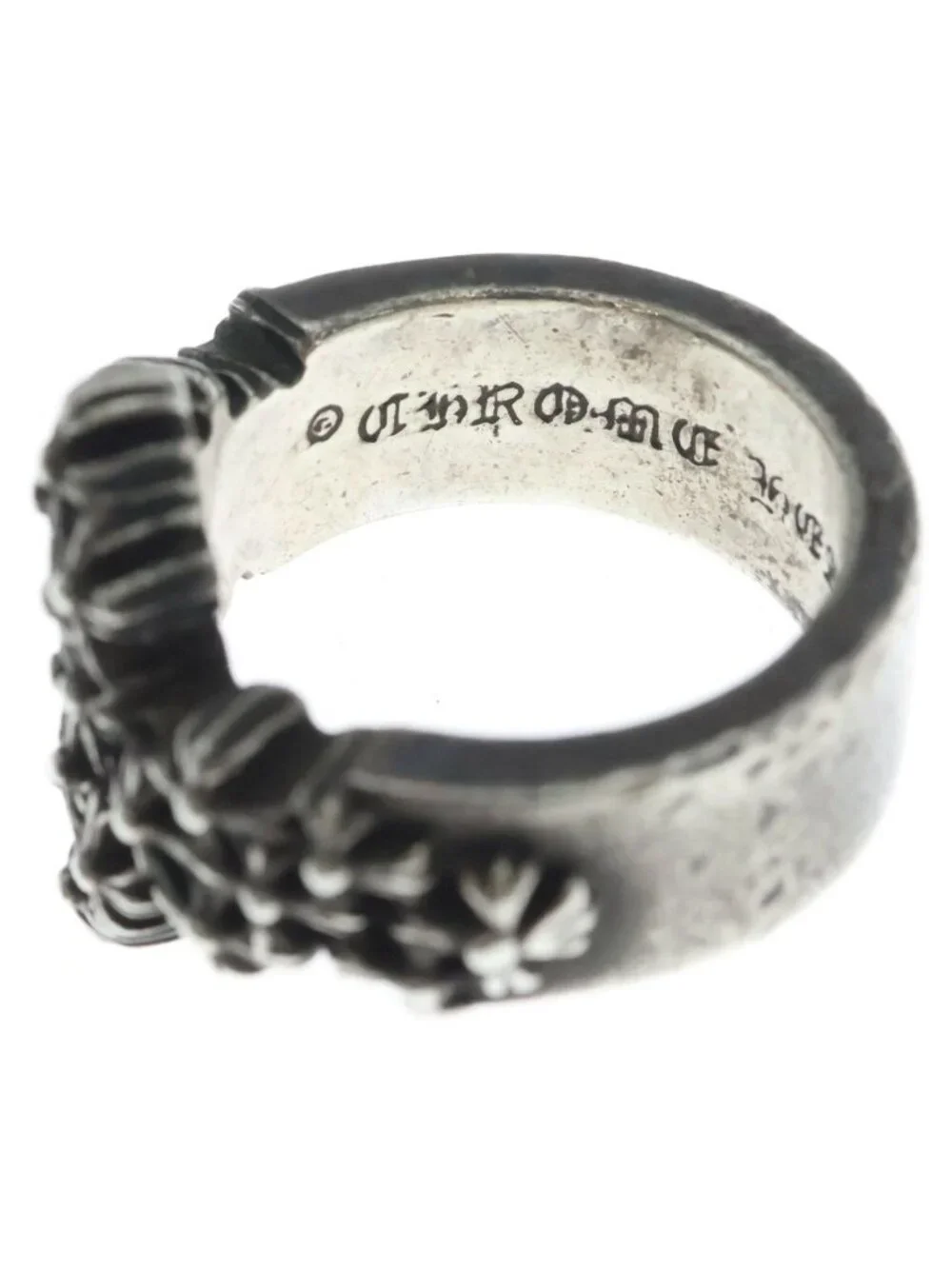 Chrome Hearts Cemetery Points Ring Silver